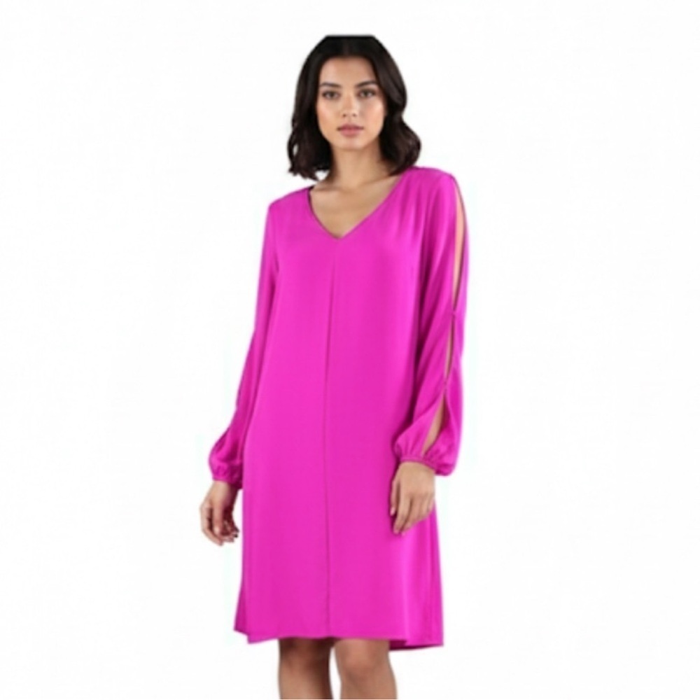 Joesph Ribkoff dress size 10 Vibrant
Pink Long Sleeve